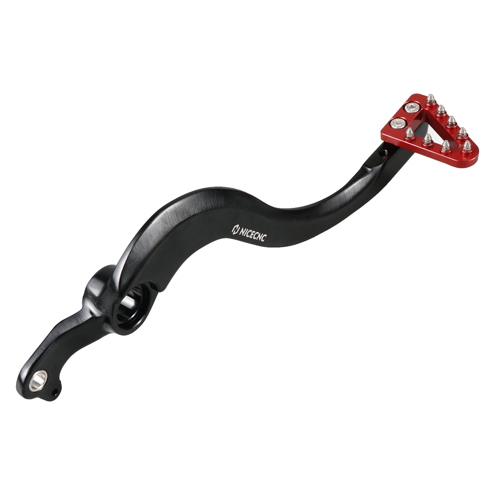 Bremspedalhebel, Geschmiedetes Aluminium, Verstellbare Spitze, Rot