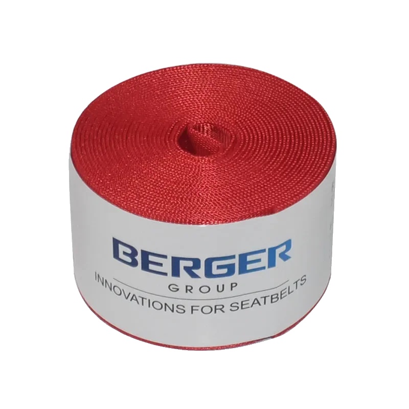 Sicherheitsgurt, Hochfeste Webart, Ausziehbares Design, Rot