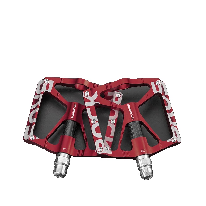 Fahrradpedale, Rutschfestes Design, Reflektierende Sicherheitsmerkmale, K307t Rot