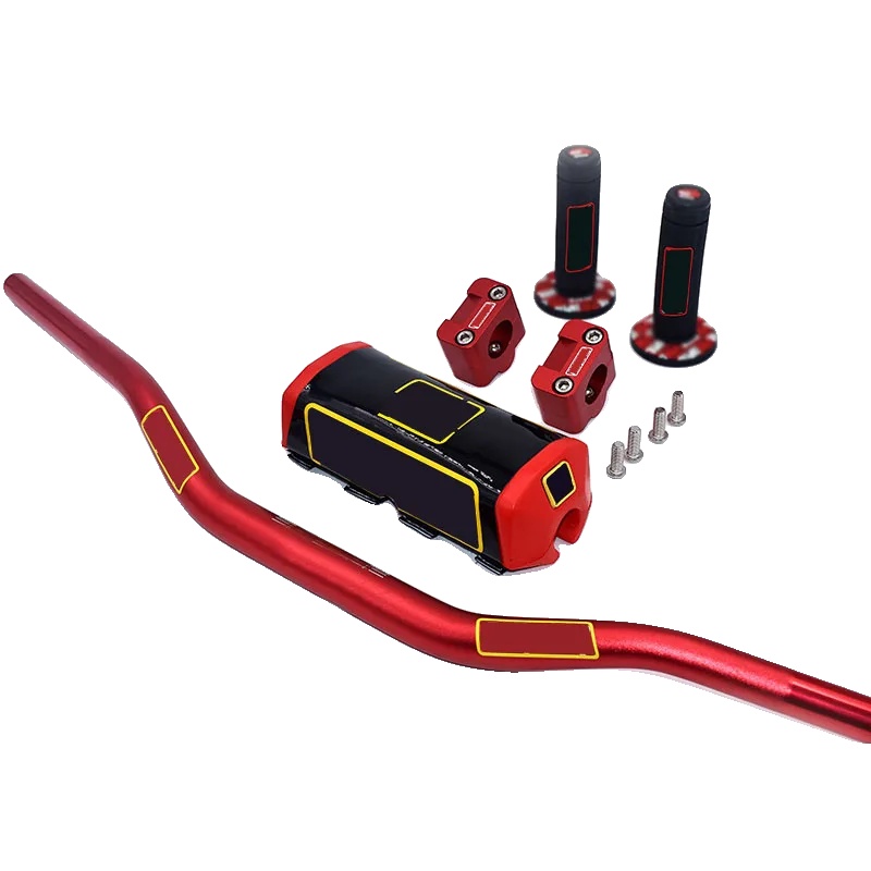 Lenkerpolster, Hochdichtes Schaumstoff, Universelle Passform, Roter Pro B