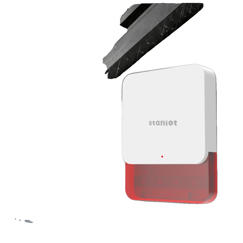 Strobosirene, 115db Alarm, 500m Übertragungsreichweite, Rot