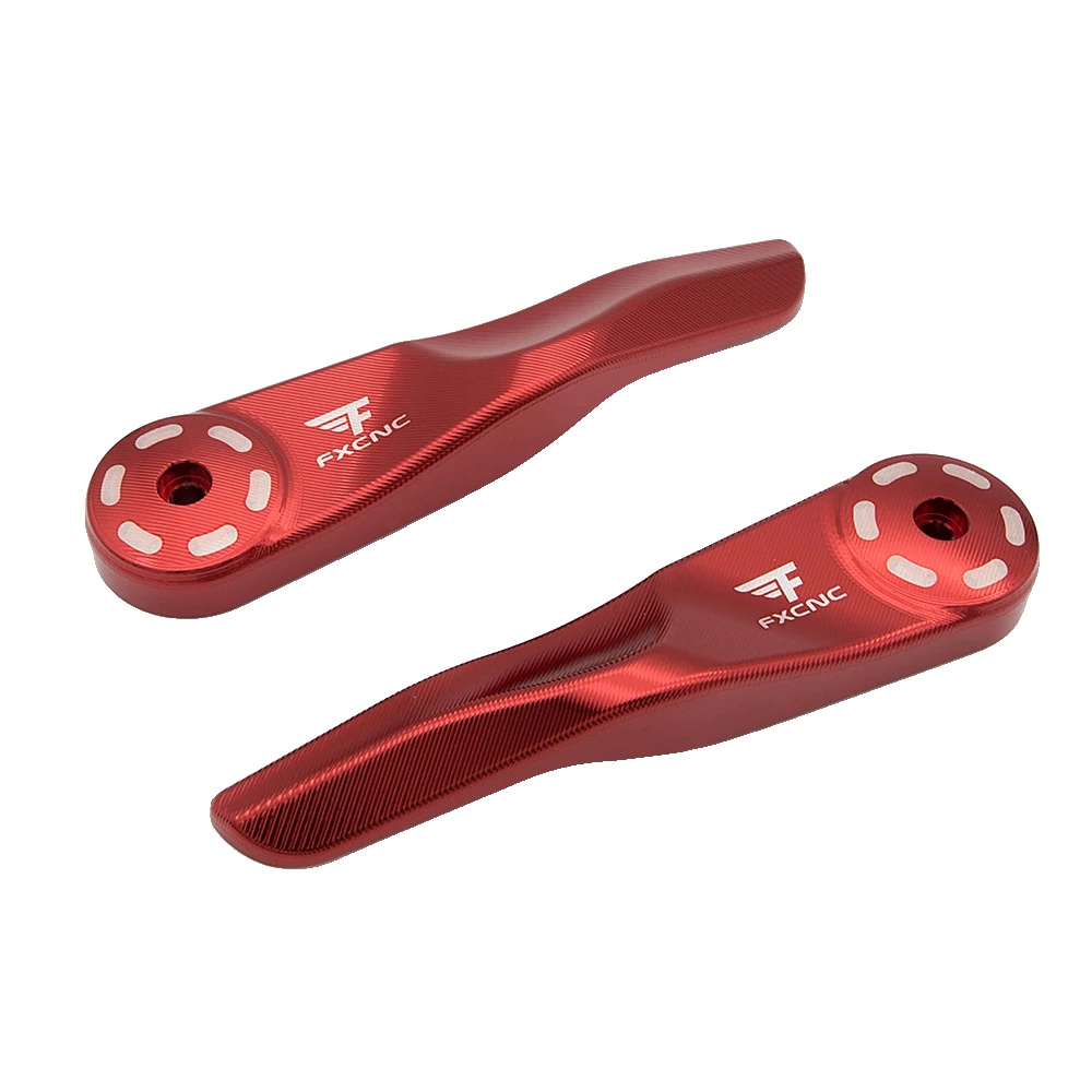 Lenker-handschützer, Cnc-gefräst, Einfache Installation, Rot