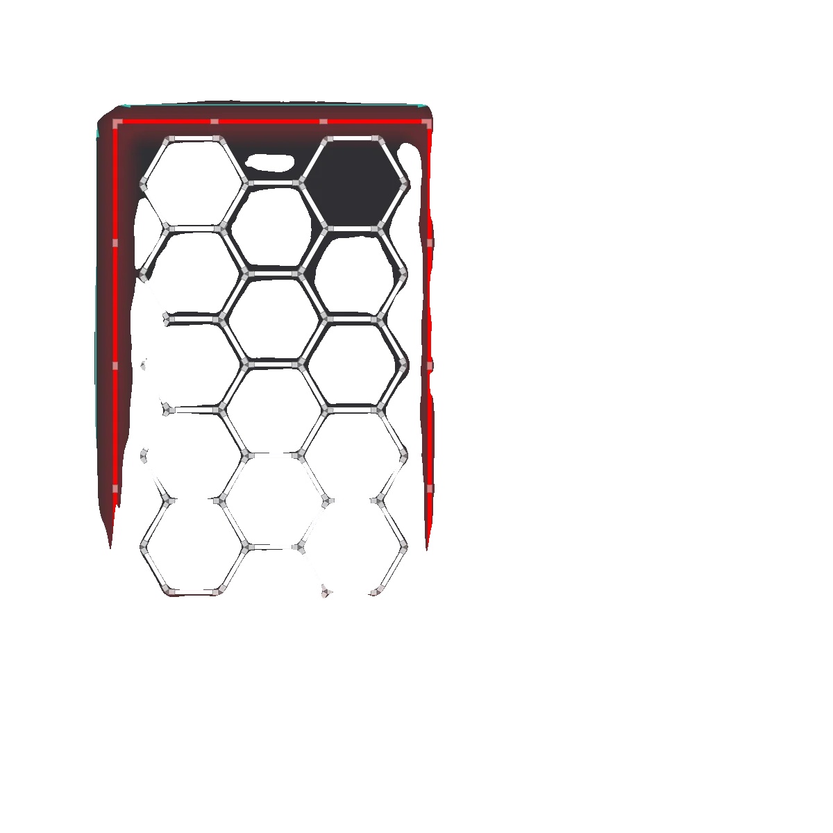 Garagenlicht, Ultra Hell, Waben-hexagonal-design, 14-rote Grenze