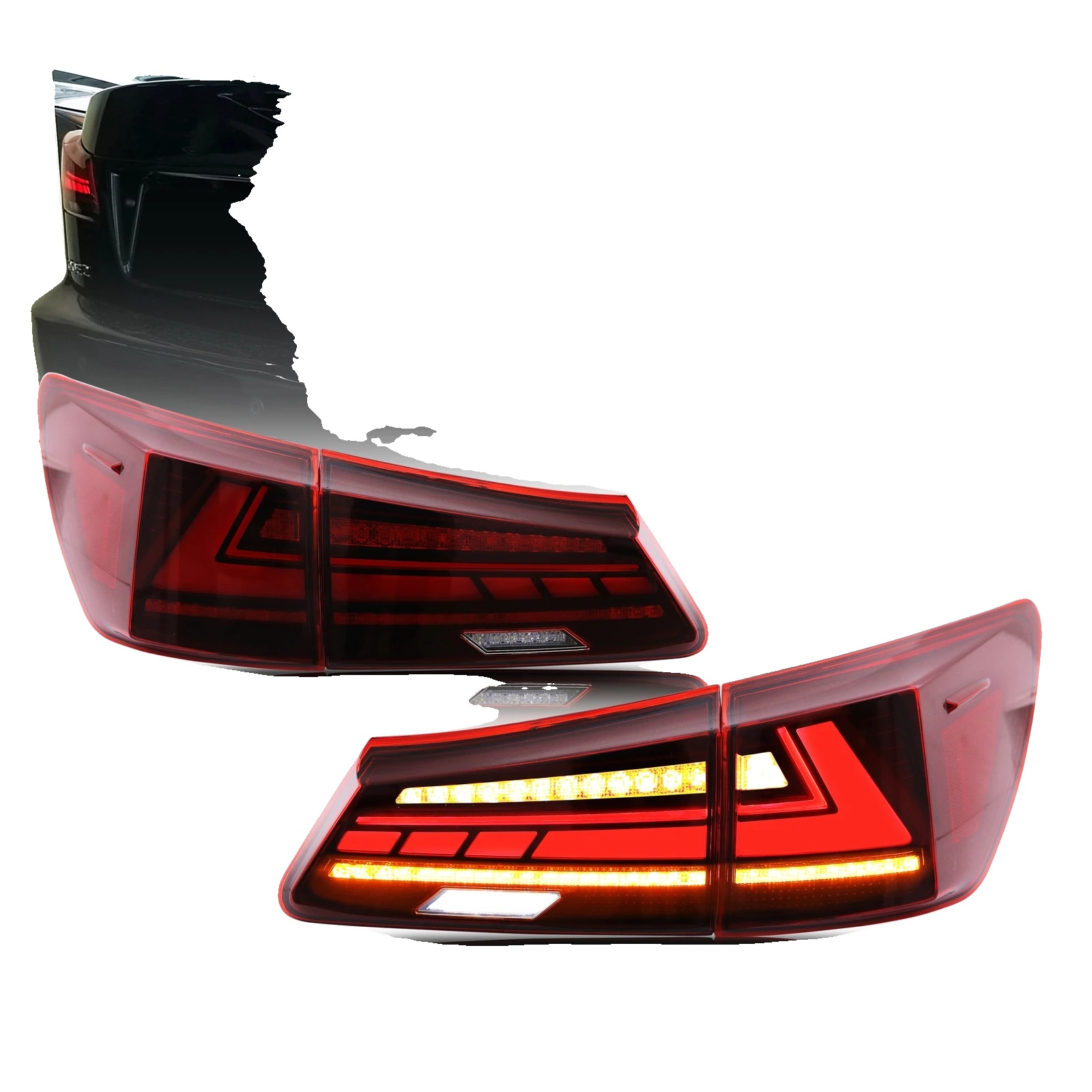 Led-rücklicht, 12v, 35 Watt, Rot, Sequenzieller Blinker, Kompatibilität Mit Lexus Is250 Is350 Isf 2006-2013