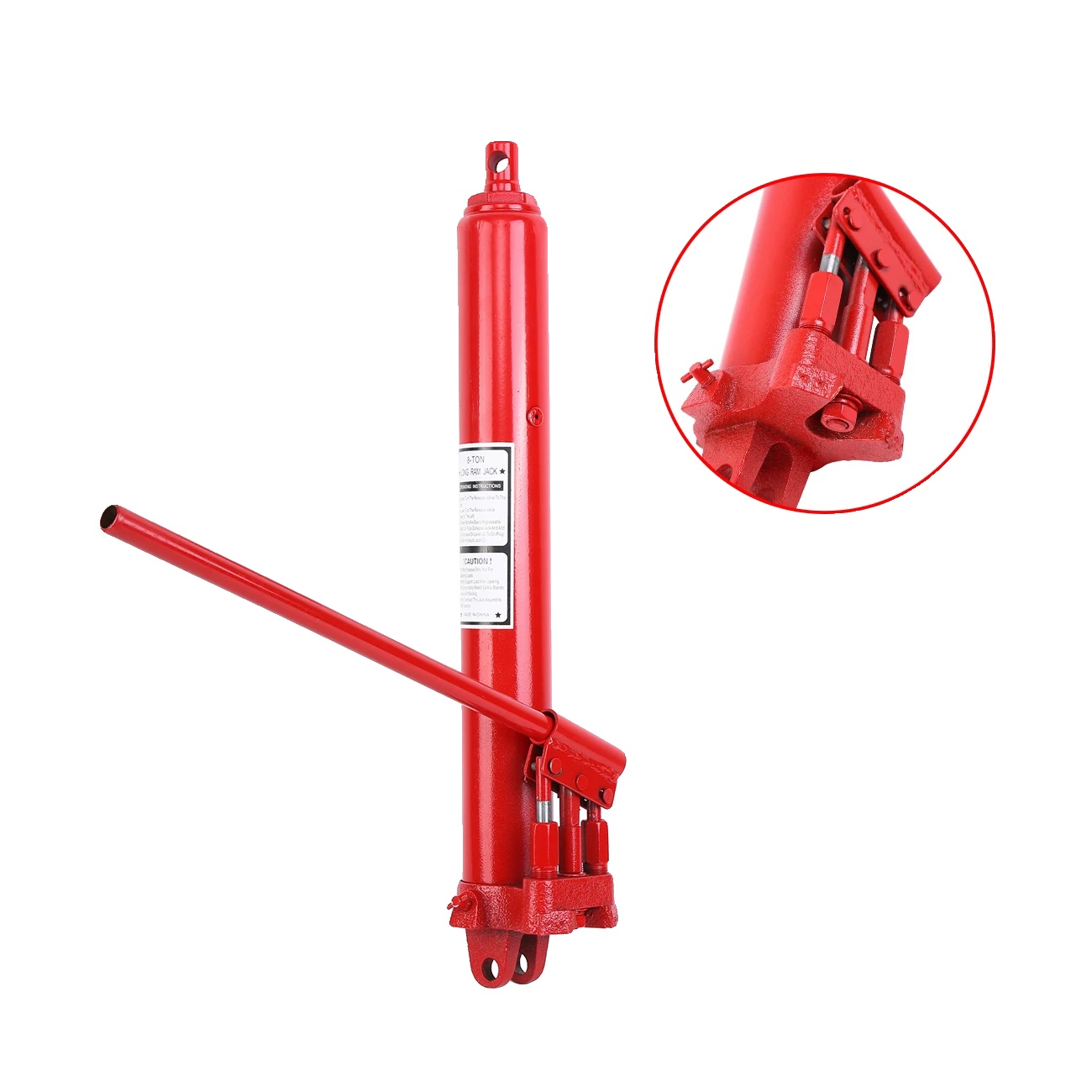 Hydraulikjack, Schwerlaststahl, 8 Tonnen Tragfähigkeit, 8ton Doppelpumpe