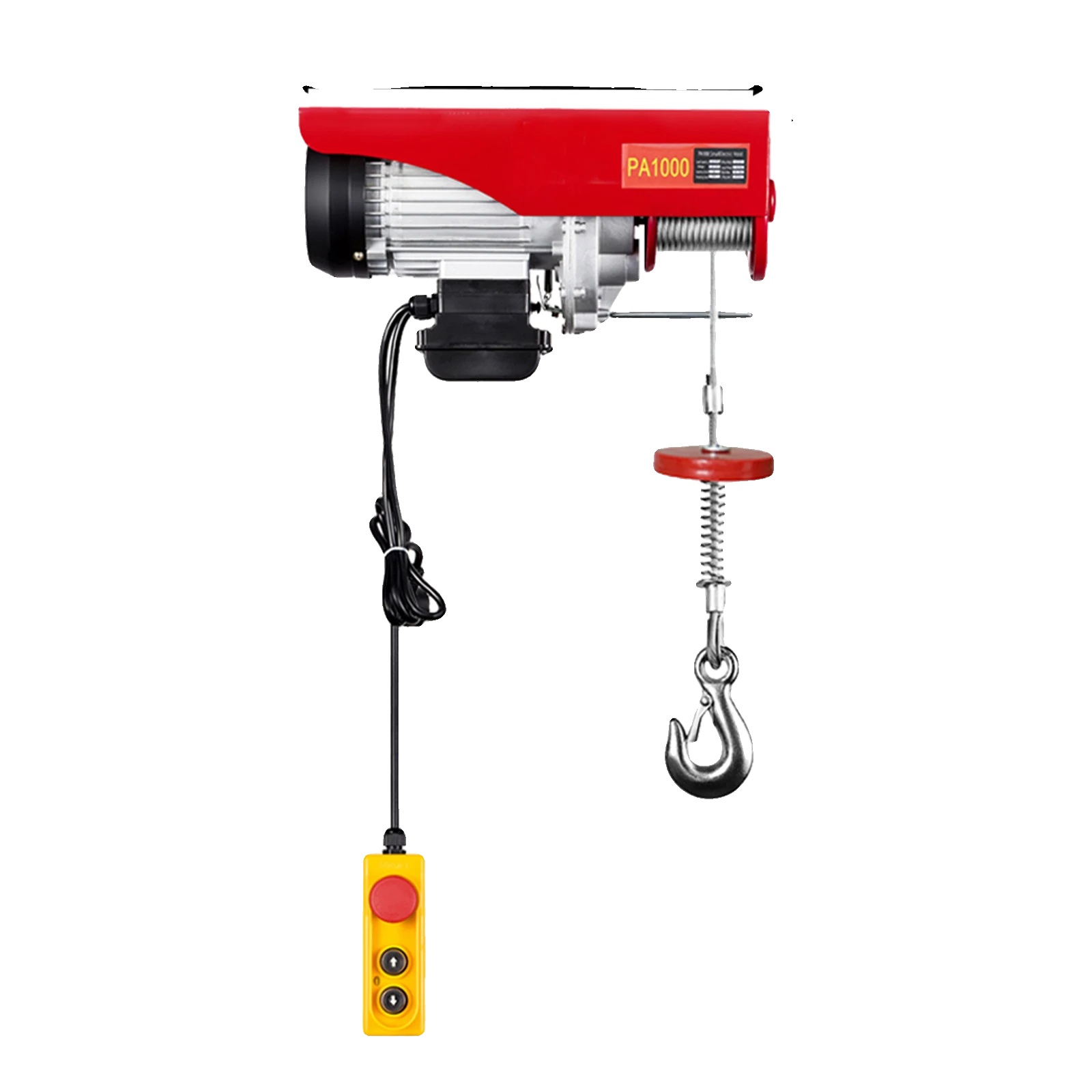 Elektrischer Windenzug, 500 Kg Tragfähigkeit, Automatische Bremsfunktion, Rot