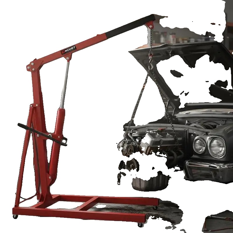 Hydraulischer Langrammjack, 8 Tonnen Tragfähigkeit, Manuelle Bedienung, Rot
