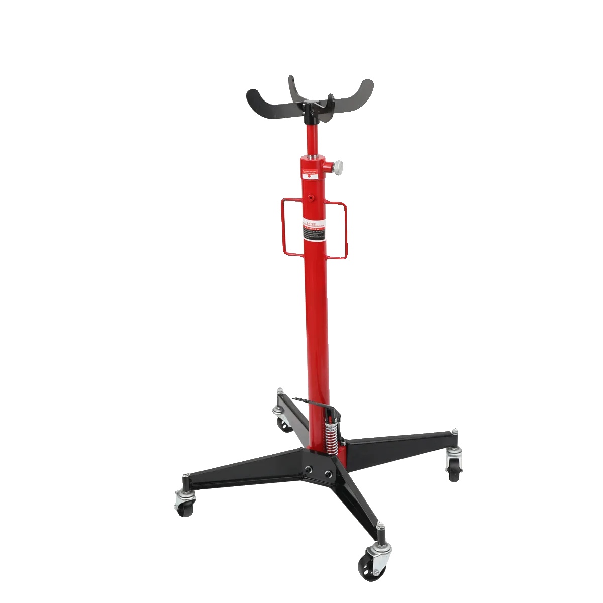 Übertragungsjack, Tragfähigkeit 500 Kg, Höhe 113 - 186 Cm, Material Werkzeugstahl, Rollendurchmesser 75 Mm, Chassis Mit 4 Drehbaren Rollen