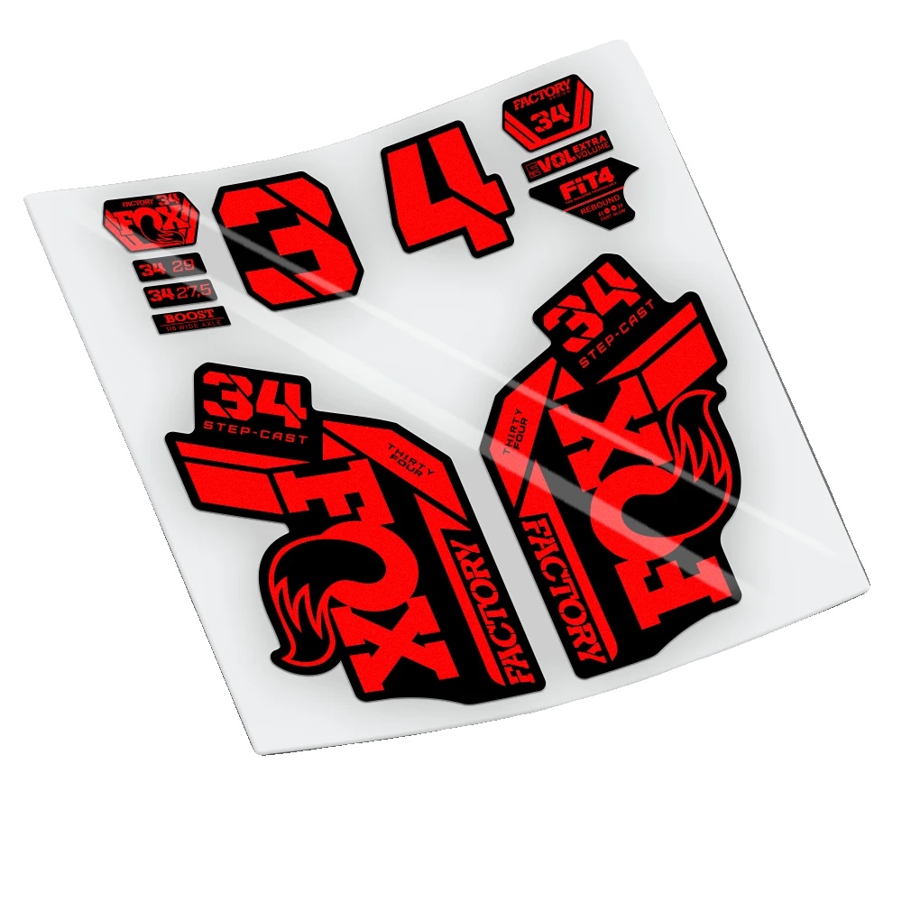 Aufkleber, Langlebiges Vinyl, Einfache Anwendung, Rotes Fluor