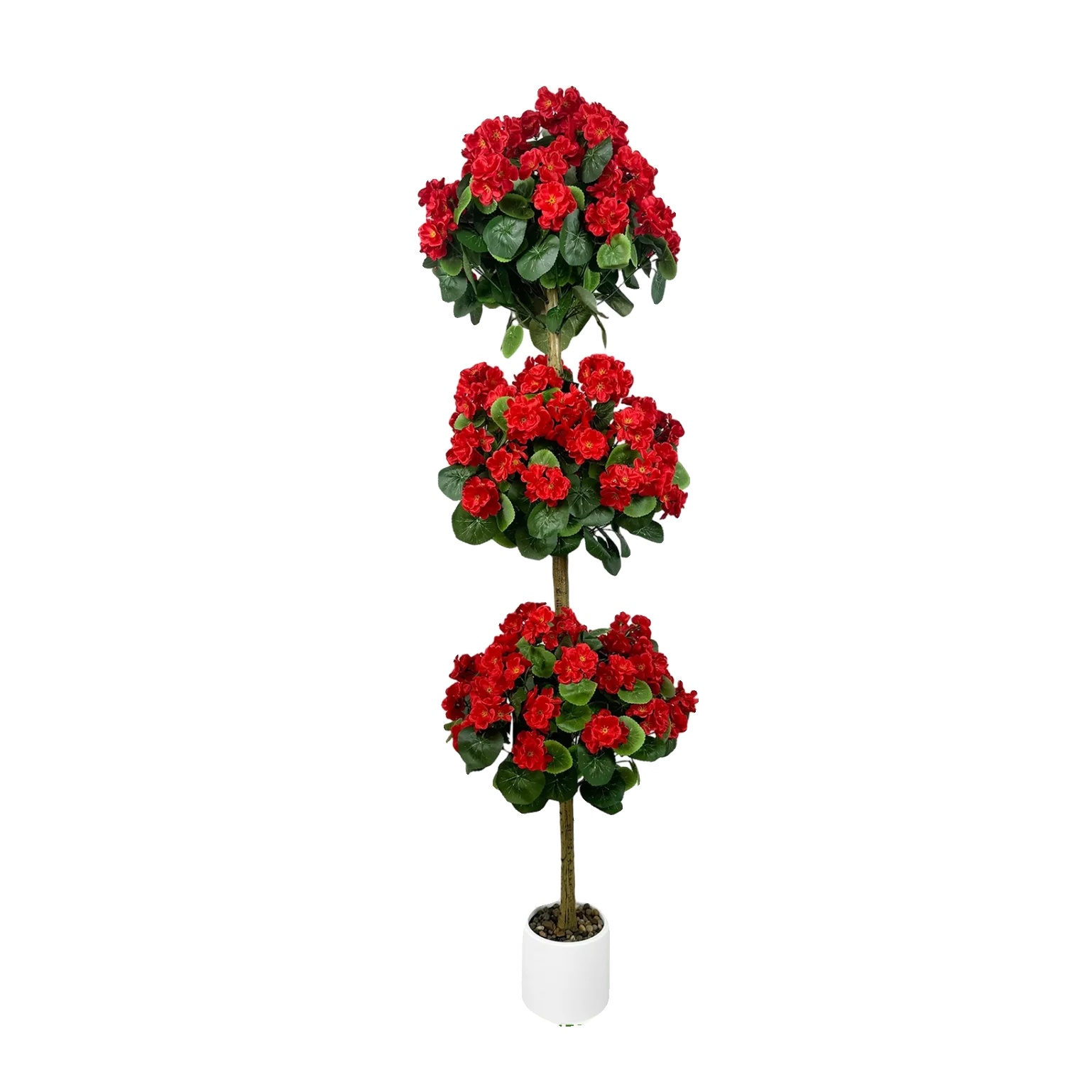 Künstliche Pflanze, 150 Cm Höhe, Langlebige Materialien, Rot, 150cm