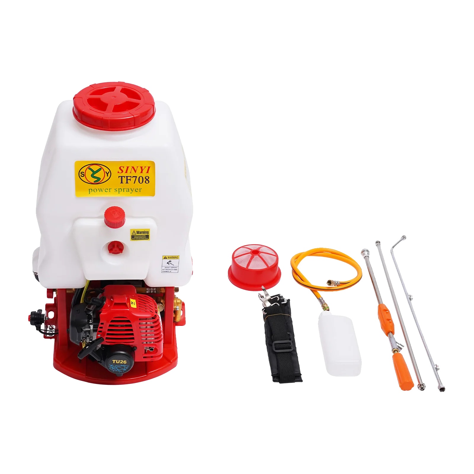 Rucksack-spritze, Hochleistungsmotor, Einstellbarer Sprühbereich, Rot