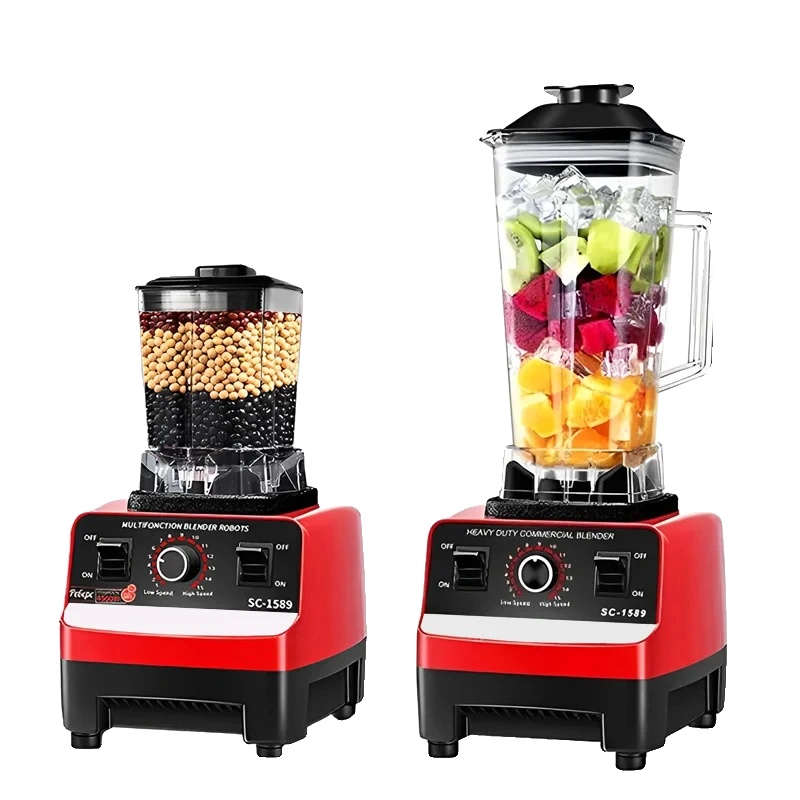 Schwerlast-gewerbe-mixer, 2000w Motor, 2l Bpa-freier Behälter, Doppelt, Eu-stecker