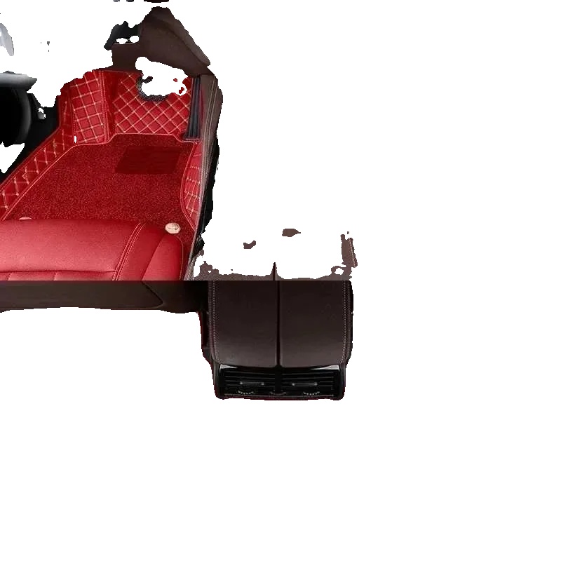 Autofußmatten, Luxus-umrandungsdesign, Langlebiges Material, Doppelschicht-b