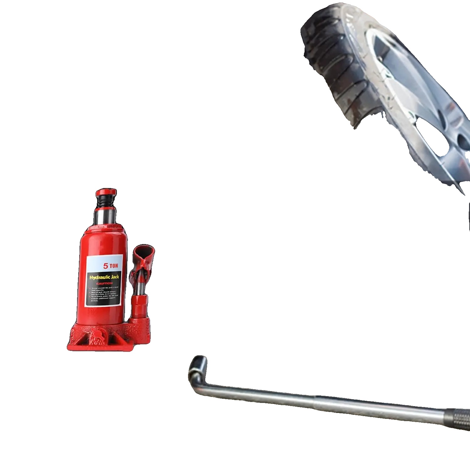 Hydraulischer Flaschenheber, Robuste Bauweise, 20 Tonnen Tragfähigkeit, Kapazität 5 Ton