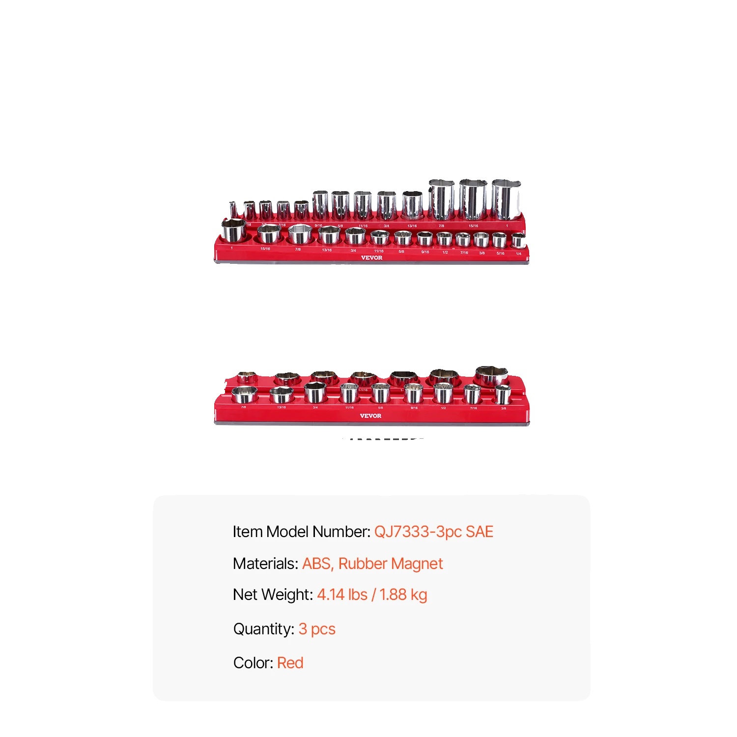 Magnetischer Steckdosenorganizer, Langlebiges Material, Starker Magnetgriff, 3 Stück