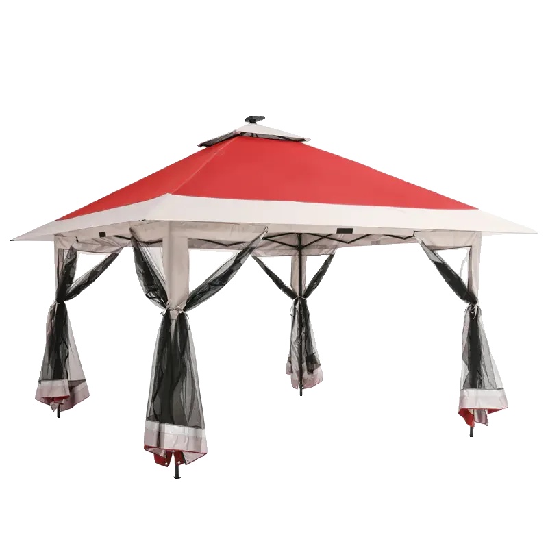 Pavillon, Pop-up-design, Wasserdicht & Uv-beständig, 1313ft Rot