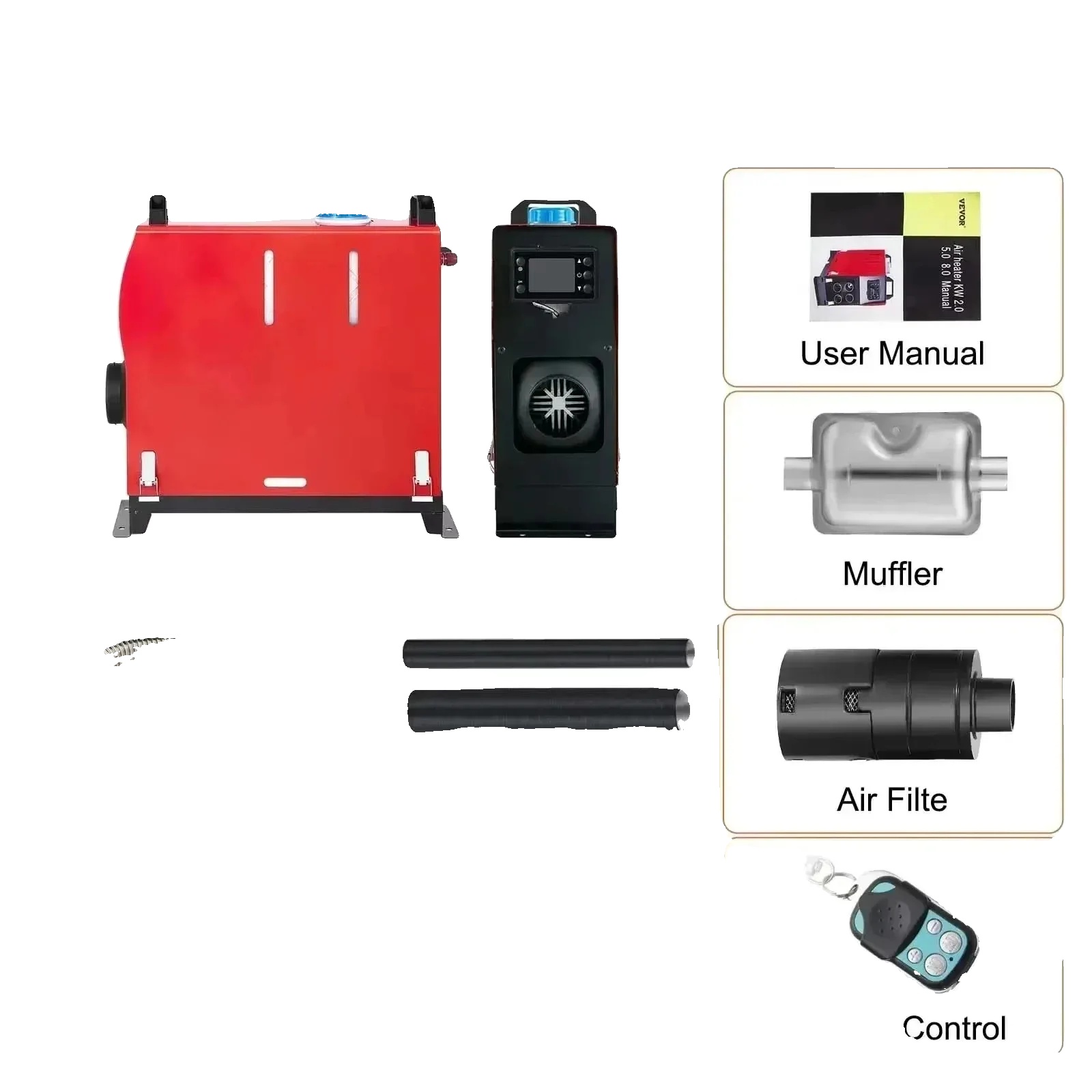Dieselstandheizung, 5kw/8kw Leistung, Lcd-schalter & Fernbedienung, 8kw Lcd-schalter