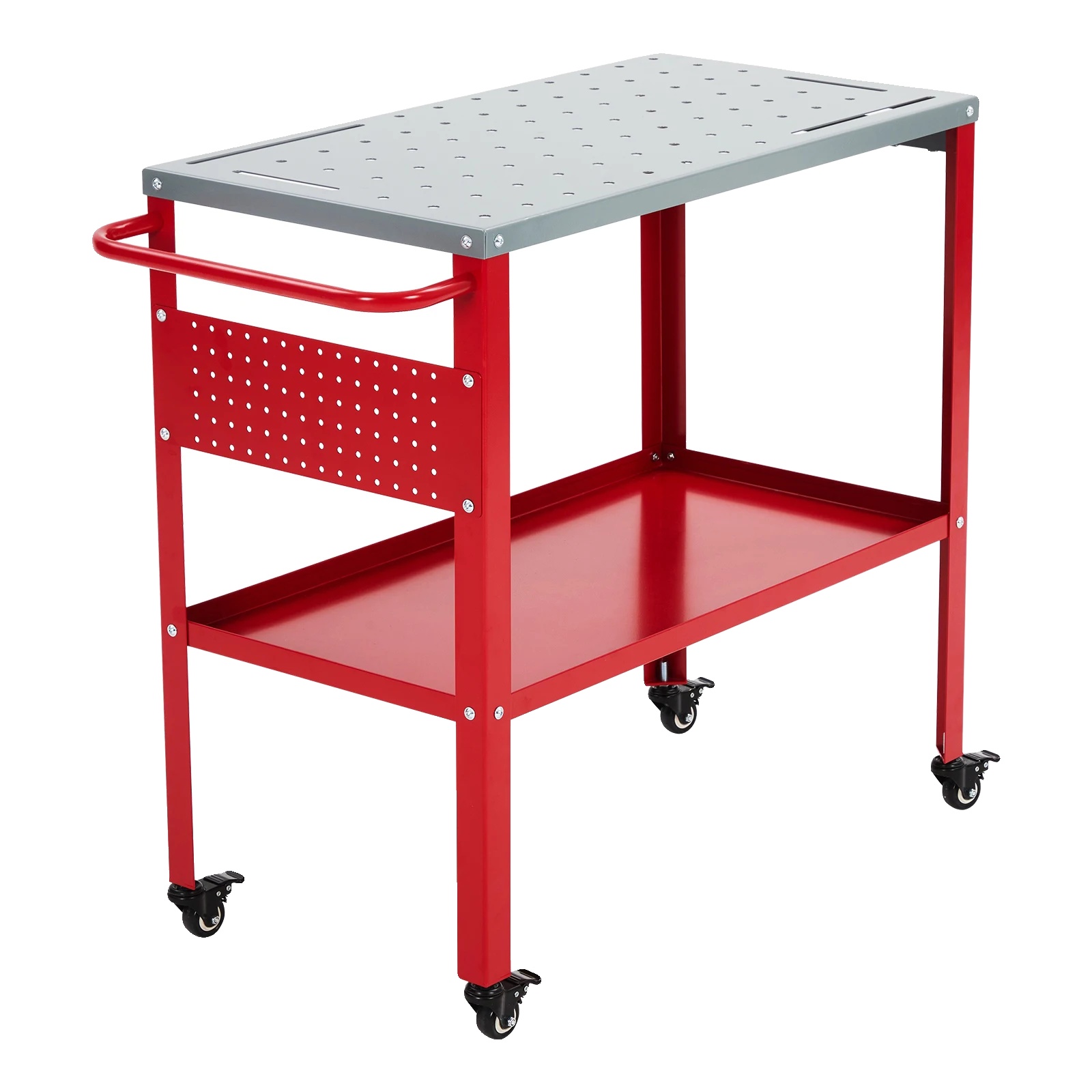 Schweißtisch, 1200 Lbs Tragfähigkeit, Stahlkonstruktion, 48 X 24 Zoll, 8 Werkzeugschlitze, 1/2 Zoll Vorrichtungslöcher