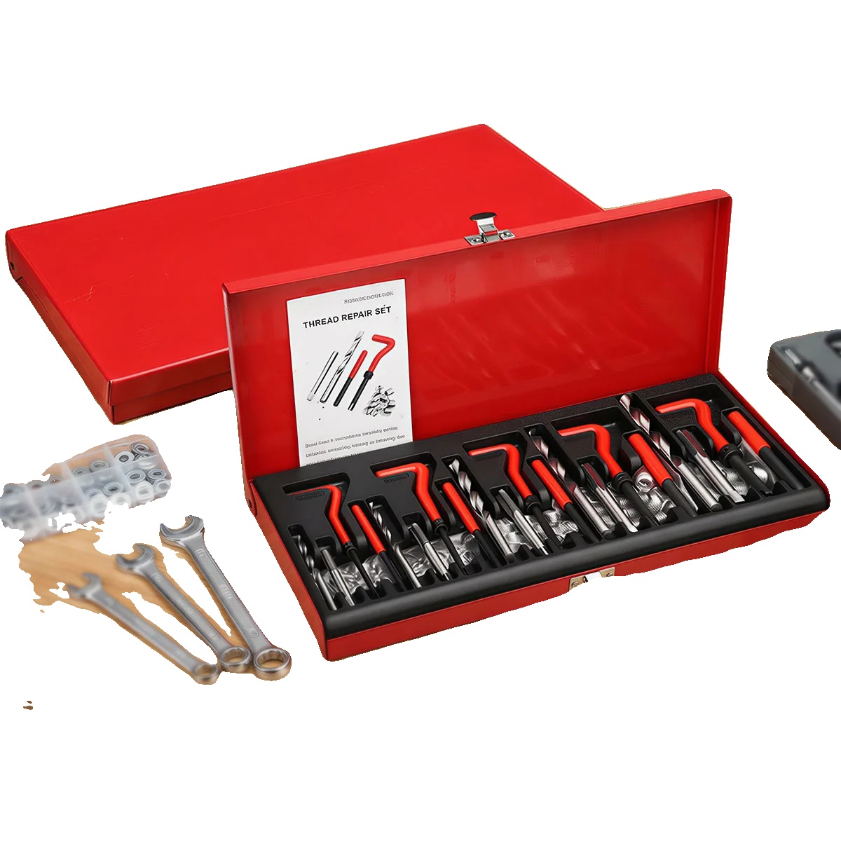 Werkzeugset Zur Autoreparatur, 131 Teile, Hochgeschwindigkeitsstahl, Größen M5 Bis M12, Spiraldesign, Geeignet Für Metall Und Kunststoff