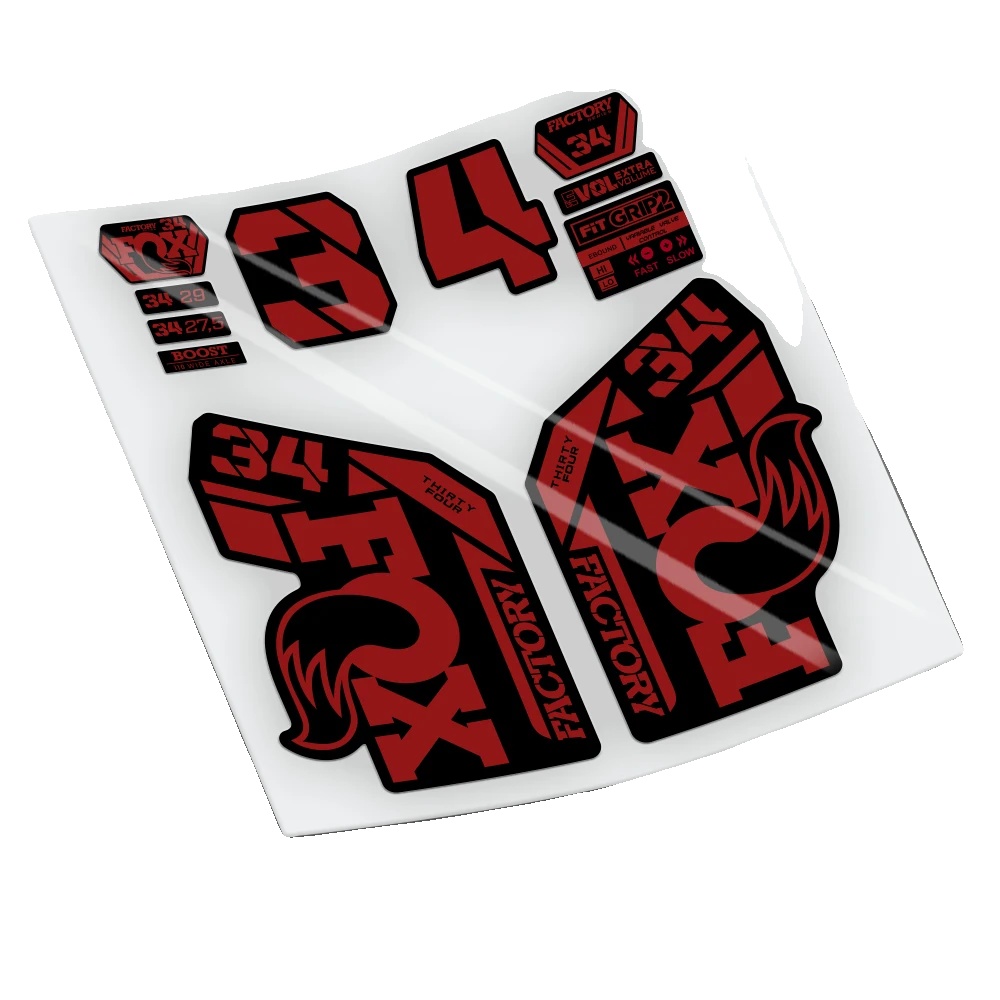 Fahrradaufkleber, Langlebiges Vinyl, Einfache Anwendung, Rot 031