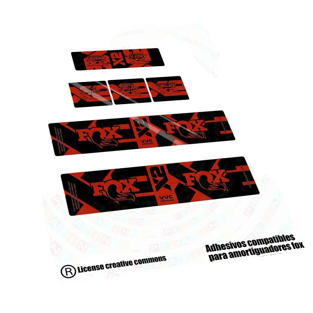 Fahrradgabelaufkleber, Langlebiges Vinyl, Anpassbares Design, Rot
