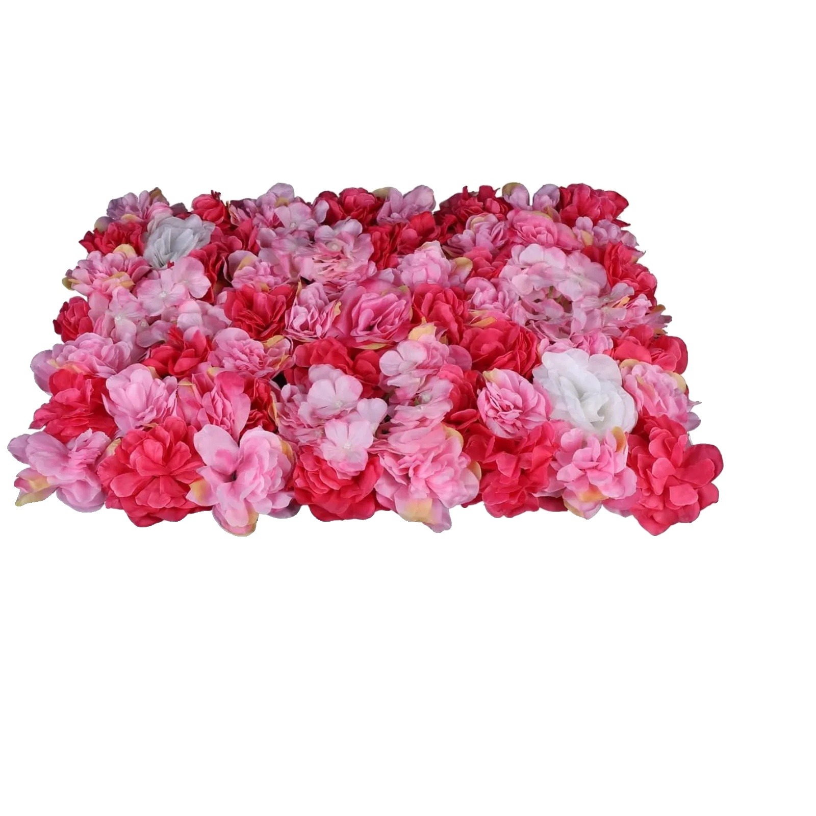 Künstliche Blumenwandpaneele, 6 Stück, Uv-beständiges Design, Rot