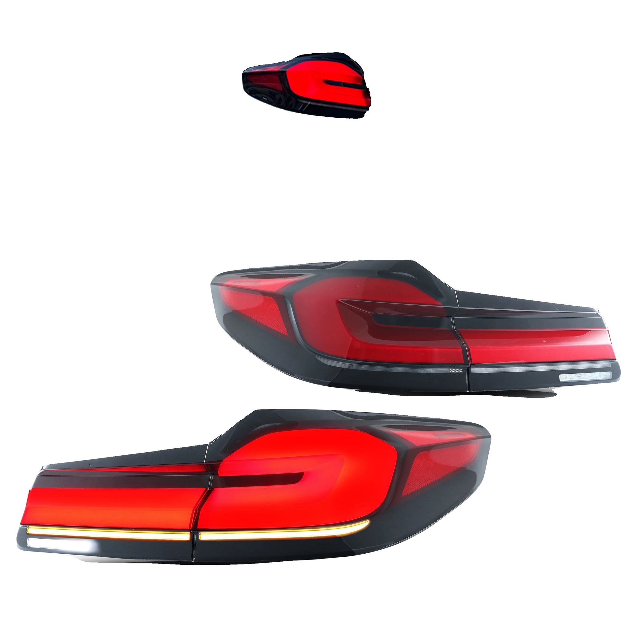 Rücklichtanordnung, Led-design, Dynamische Blinker, Roter Stil