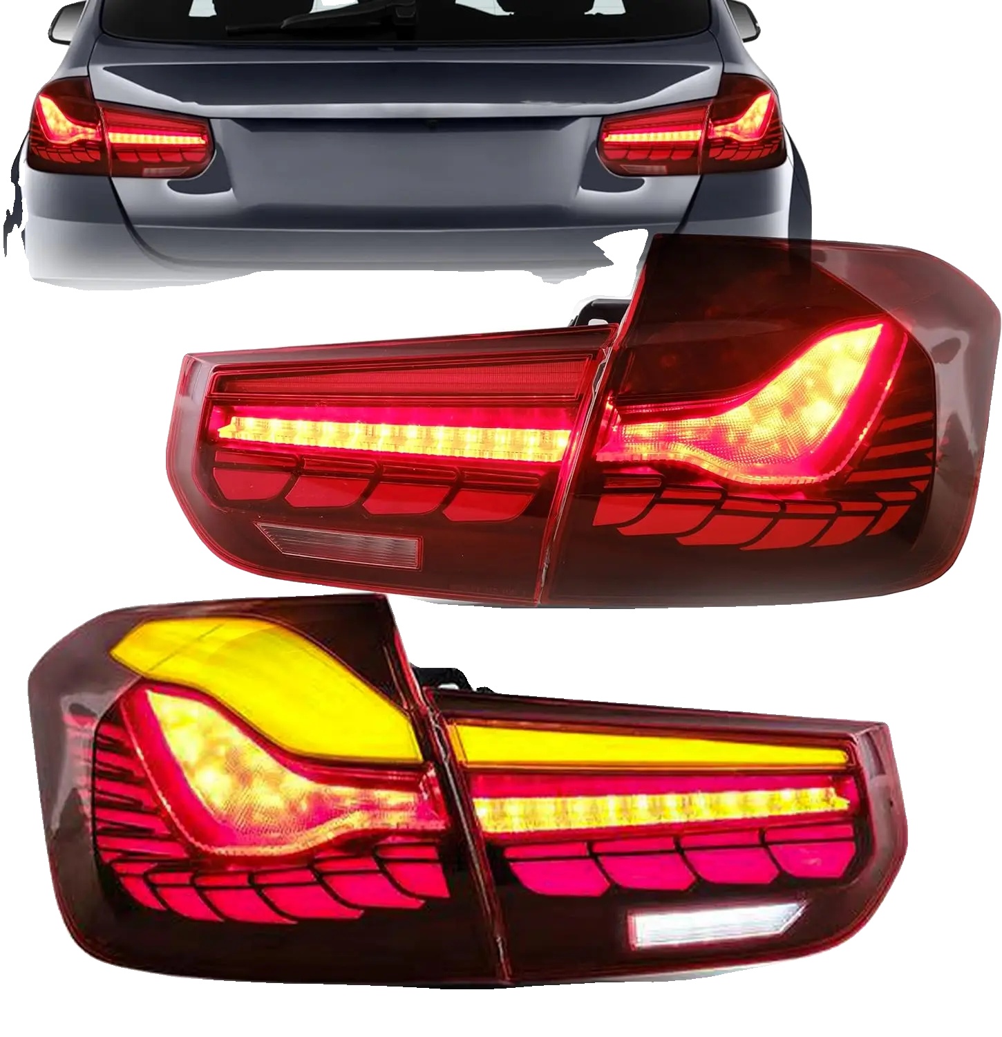 Rücklichter, Oled-technologie, Sequenzielle Blinker, Rot