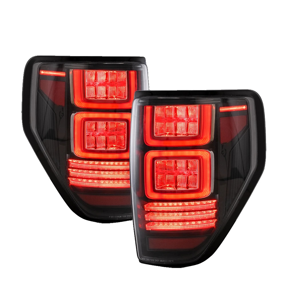Rücklichter, Kompatibel Mit Ford F150, Led-sequenzsignal, Plug-and-play-design, Klar(rot)