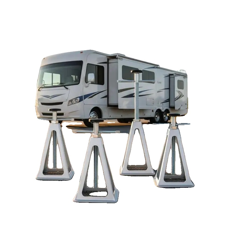 Caravan-stabilisatoren, Höhenverstellbar, Langlebige Aluminiumkonstruktion, Rot