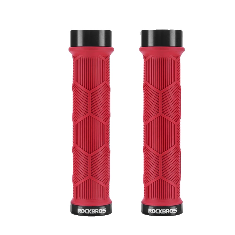 Fahrradlenkergriff, Rutschfestes Silikon, Ultraleichtes Design, Rot