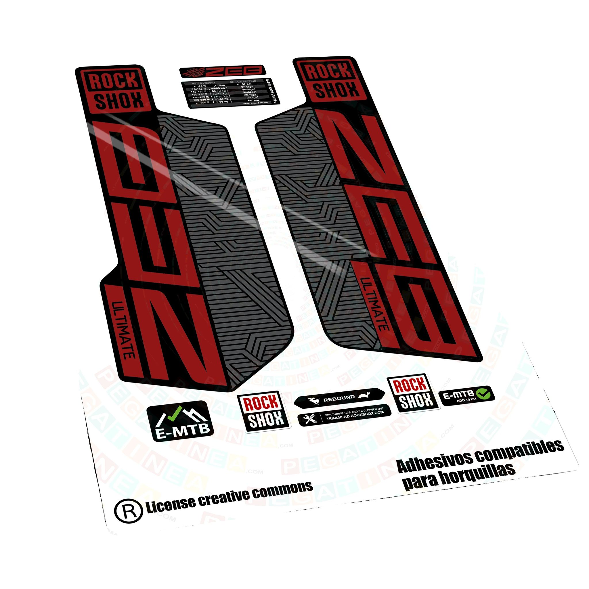 Aufkleber, Hochwertiges Vinyl, Anpassbares Design, Rot 031