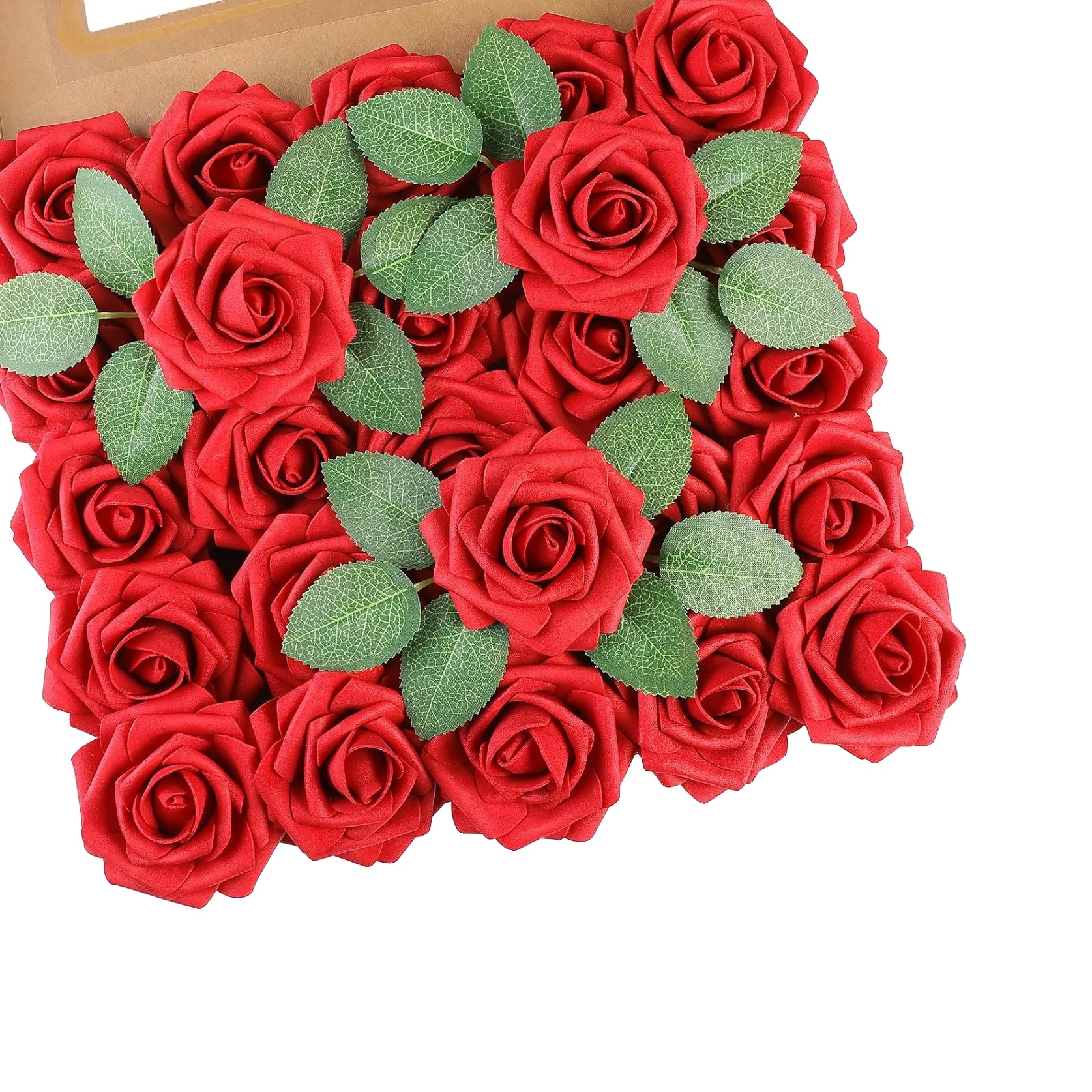 Künstliche Blumen, Vielseitig Für Veranstaltungen, Mit Integrierter Beleuchtung, Rot
