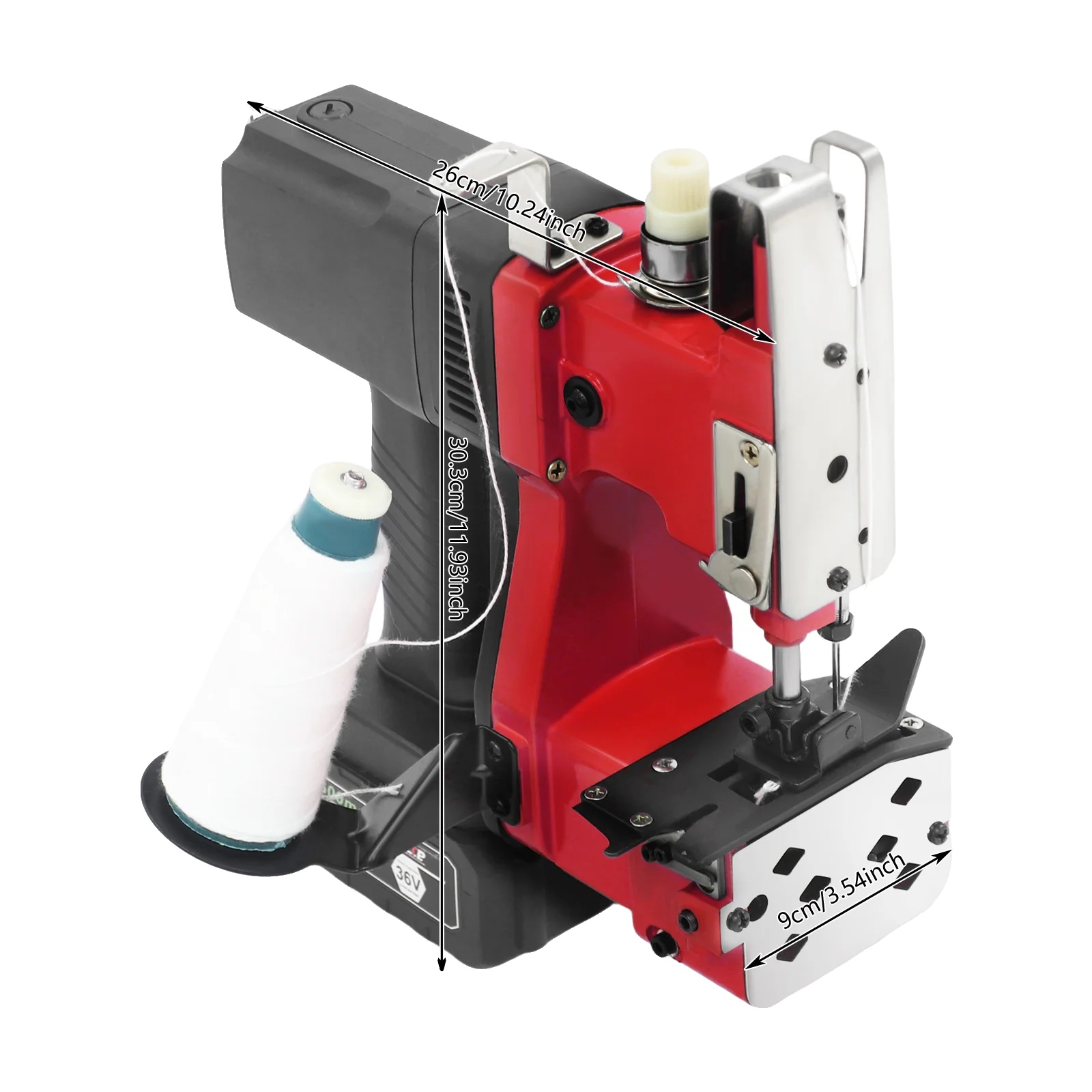 Taschen-nähmaschine, Hochgeschwindigkeit, Tragbares Design, Rot