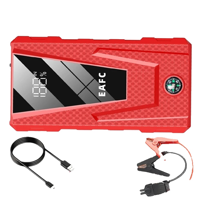 Auto-starthilfe, 1200a Spitzenstrom, Usb-laden, Rot1200a Smart