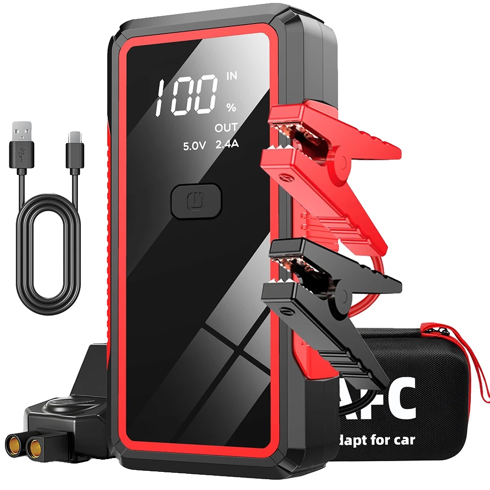 Auto-starthilfe, Tragbare Powerbank, Notlicht, 2000a Mit Tasche
