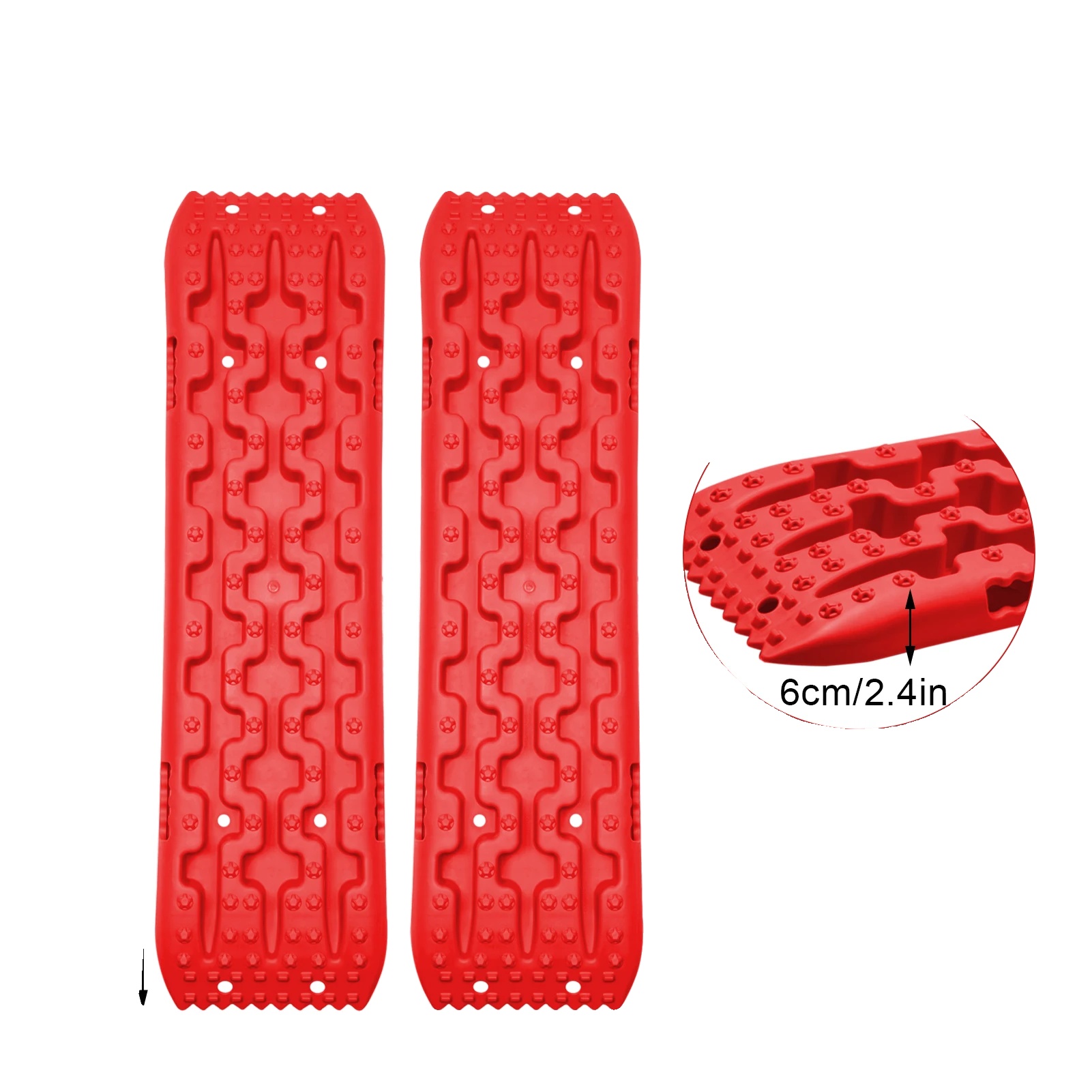 Traktionsplatten, Schwerlastgriff, Schnelle Wiederherstellung In Schlamm Und Schnee, Rot