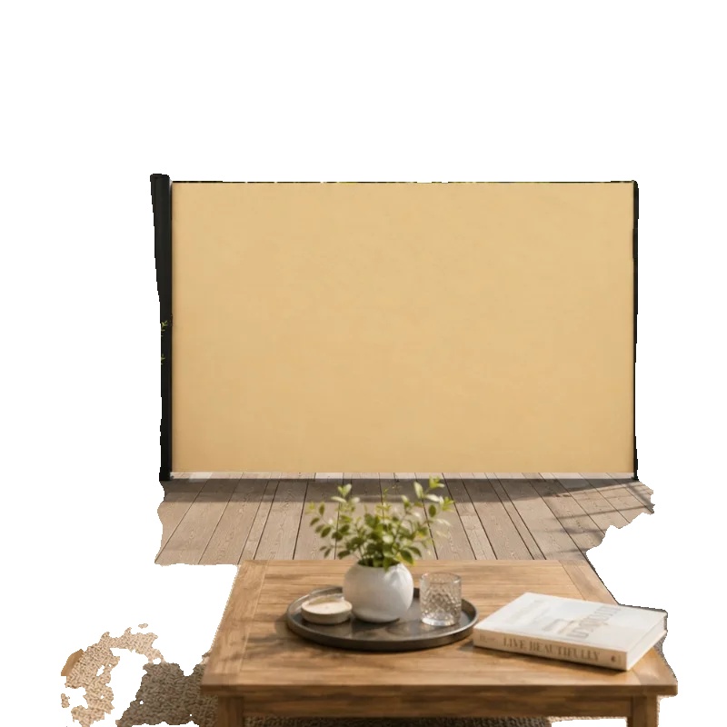 Ausziehbare Seitenmarkise, Polyester, 300 Cm Länge, 140 Cm Höhe, Stahlrahmenmaterial, 6,23 Kg Gewicht