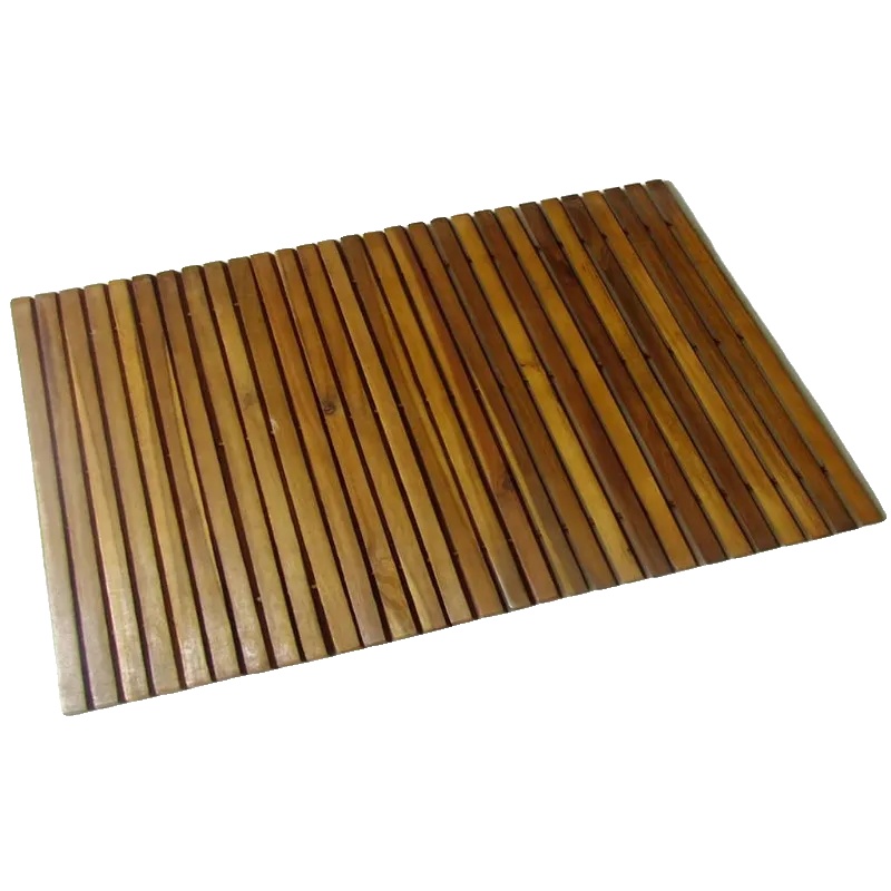 Badematte, Holzmaterial, Feuchtigkeitsbeständig, Schokolade