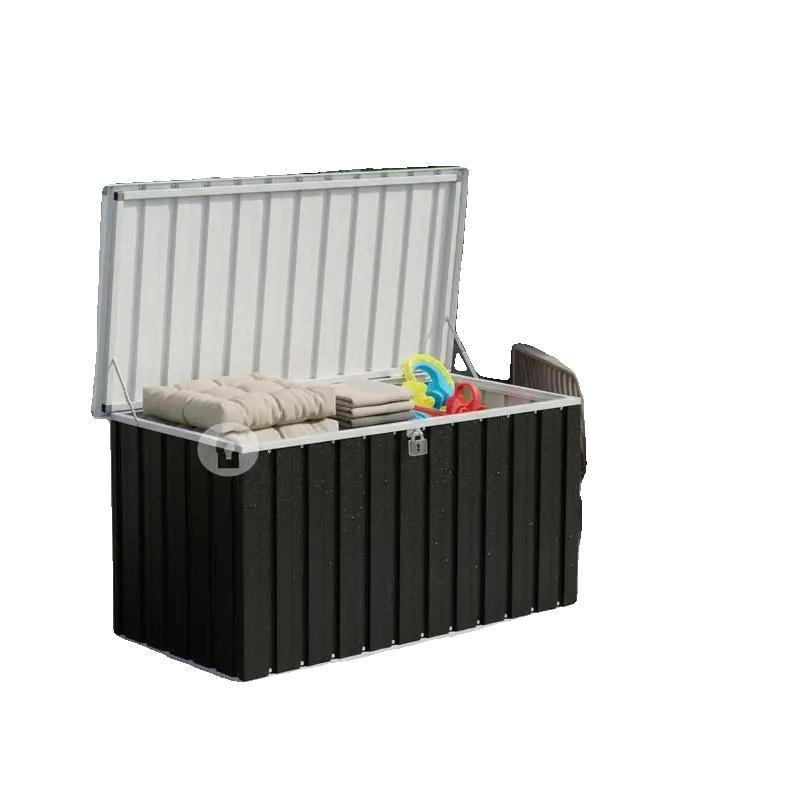 Aufbewahrungsbox, Wetterbeständiges Material, Geräumiges Design, Schokolade
