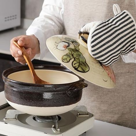 1 Paar Mini-ofenhandschuhe, Hitzebeständig, Kurze Handschuhe Mit Aufhängeschlaufen, Ideal Zum Grillen, Backen Und Barbecue. (schwarz)