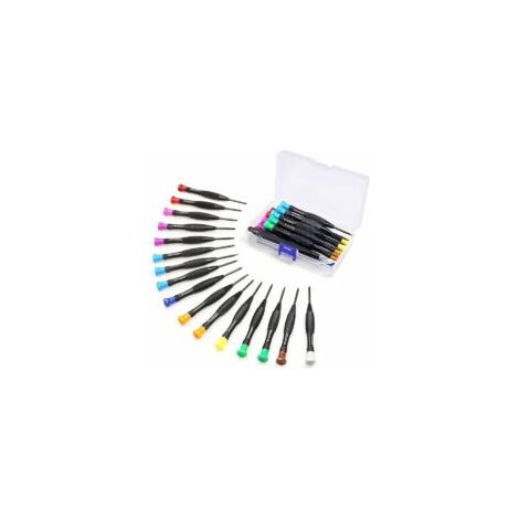 18 Mini-magnet-torx-schraubendreher Mit Schlitz- Und Kreuzschlitzköpfen, Mit Pinzette Und Bits Von T2 Bis T10, Für Xbox, Computer, Telefon, Uhr Und Juweliere.