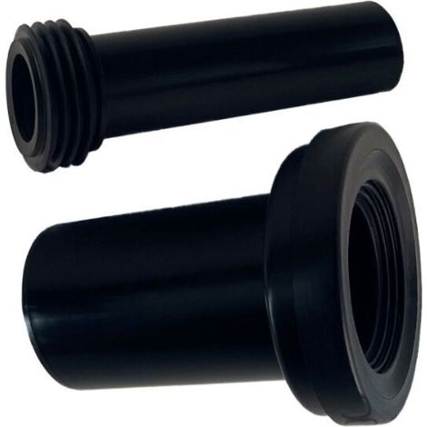 180-mm-wc-abflussrohr – Pvc- Und Gummifittings – Für Wandhängende Wcs Und Bodenabläufe – Inklusive Gummidichtungen