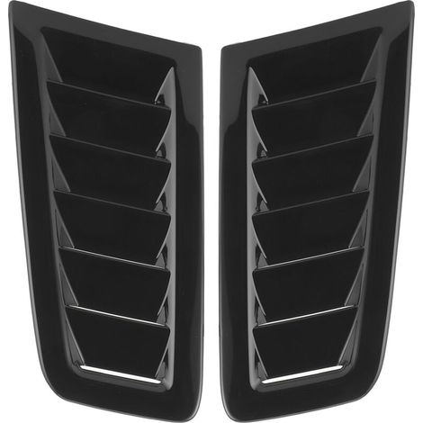 2-teilige Universelle Motorhaubenentlüftungen, Karosserieteile Für Ford Focus Rs Mk2, Glanzschwarz