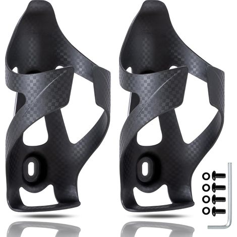 2-teiliger Flaschenhalter Aus Carbonfaser – 70-74 Mm – Mattschwarz – Für Rennräder, Mountainbikes, Gravelbikes Und E-bikes