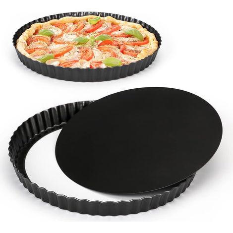 26 Cm Kuchenform Mit Herausnehmbarem Boden, Antihaftbeschichtete Quicheform, Runde Kuchenformen