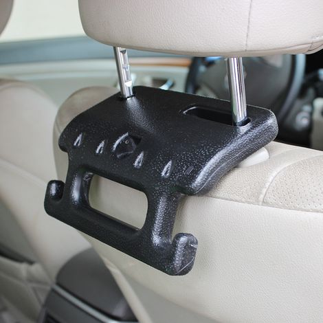 2er-set – Multifunktionaler Haken Und Griff Für Die Rückenlehne Von Autositzen (19,5 × 15 Cm), Abs-material. 2-in-1-design: Sicherheitsgriff + Aufbewahrungshaken