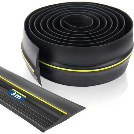 3 M Breite Garagentorschwellendichtung Aus Epdm-gummi – Wetterfest – Optimale Abdichtung Gegen Wasser Und Staub – 90 Mm Breit
