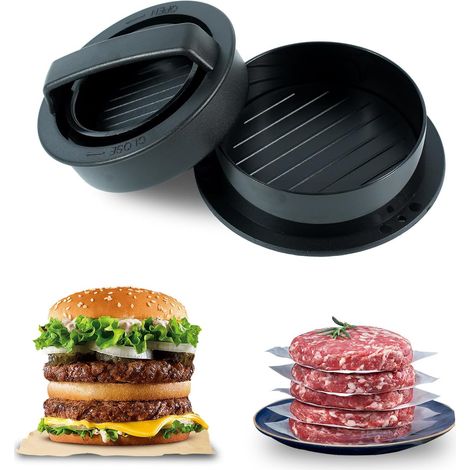 3-in-1 Antihaft-hamburgerpresse Für Gefüllte Hamburger, Ideal Für Hobbyköche Und Hamburgerliebhaber.