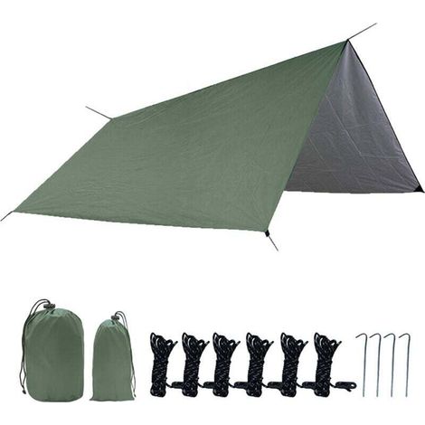 300x300cm Militär-campingplane, Wasserdicht, Uv-beständig, Für Autodach Und Strand